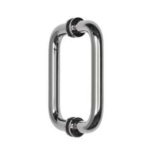 C.R. Laurence Polished Chrome 6" BM Series Tubular Back-to-Back Pull Handle