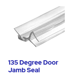 C.R. Laurence Polycarbonate 135-Degree Door Jamb Seal for 10mm Glass