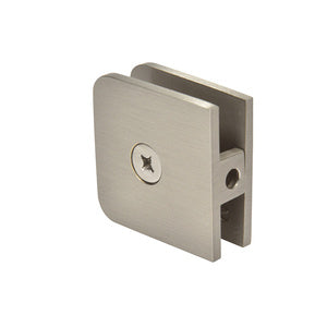 CRL Traditional Style Fixed Panel U-Clamp - Brushed Nickel