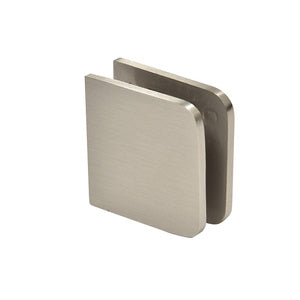 CRL Traditional Style Fixed Panel U-Clamp - Brushed Nickel