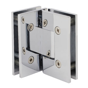 C.R. Laurence Vienna 092 Series 90 Degree Glass-To-Glass Hinge - Polished Chrome