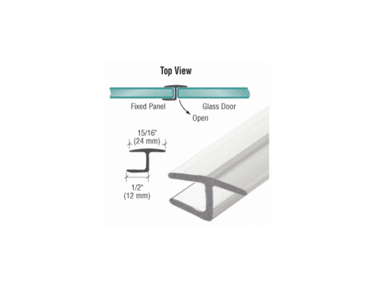 CRL Polycarbonate H-Jamb 180 Degree for 12mm Glass