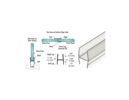 CRL Multi-Purpose 'H' Wipe for 10mm Glass