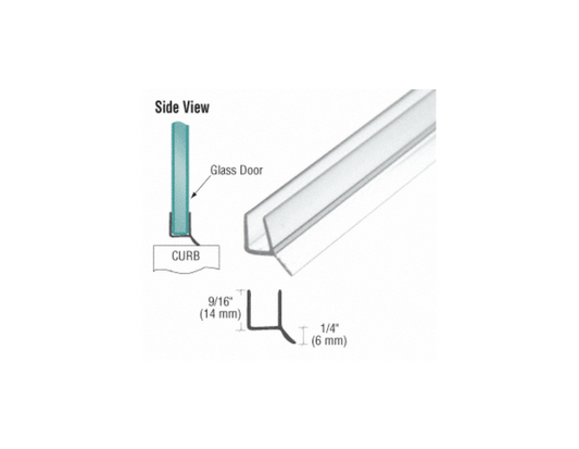 CRL Clear Dual Durometer PVC Seal and Wipe for 10mm Glass